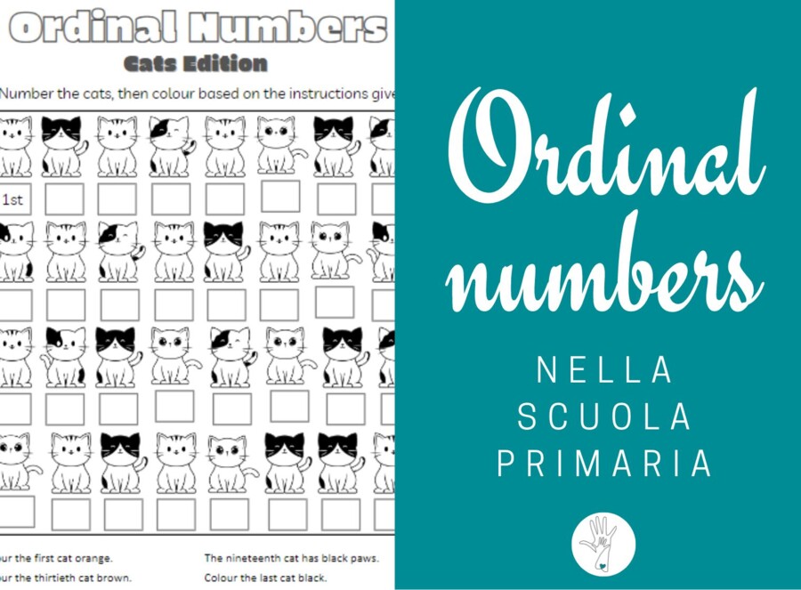 Ordinal numbers scuola primaria
