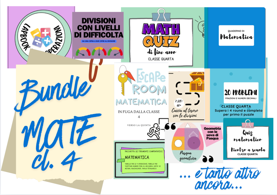 BUNDLE MATEMATICA PER TUTTO L'ANNO - CL.4