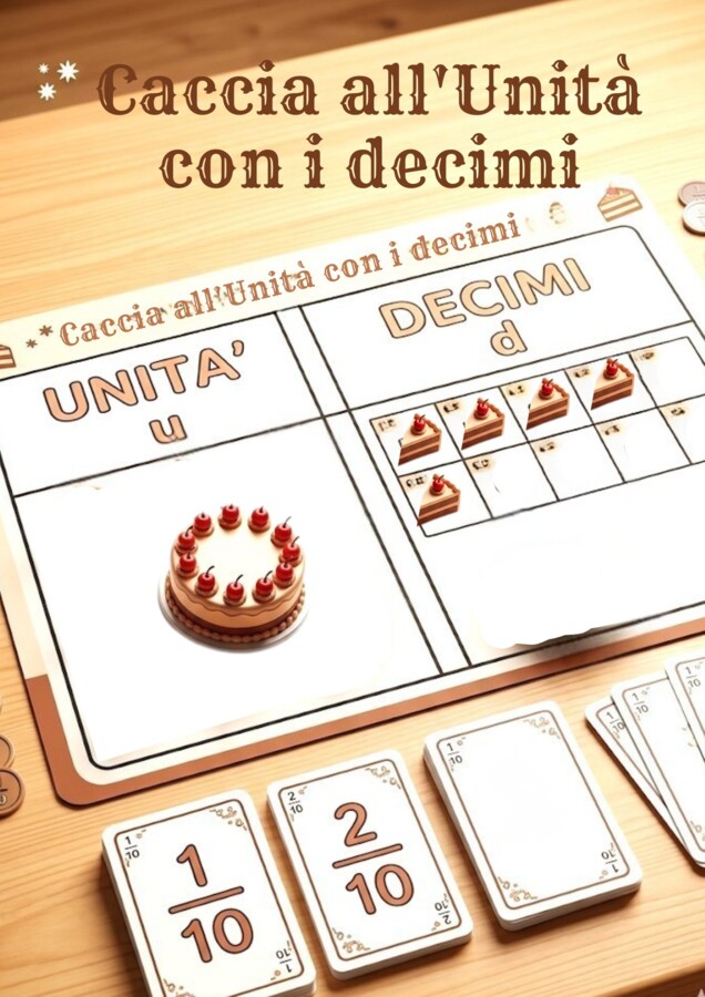 Numeri decimali gioco: caccia all'unità con i decimi