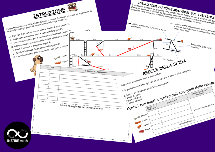 Sfida - Teorema di Pitagora. Gioco matematico.