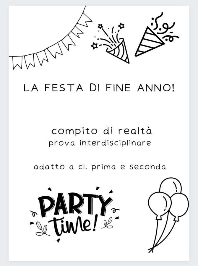 compito di realtà: la festa di fine anno