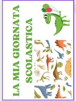 Materiali per la realizzazione di un agenda visiva scolastica a tema Dinosauri