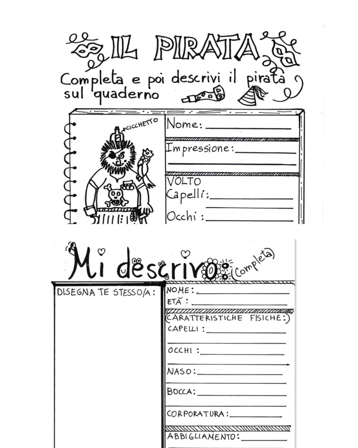Testo descrittivo - descrivere una persona