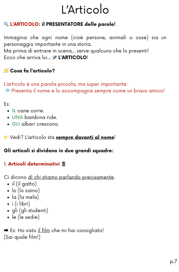 Analisi Grammaticale Facile