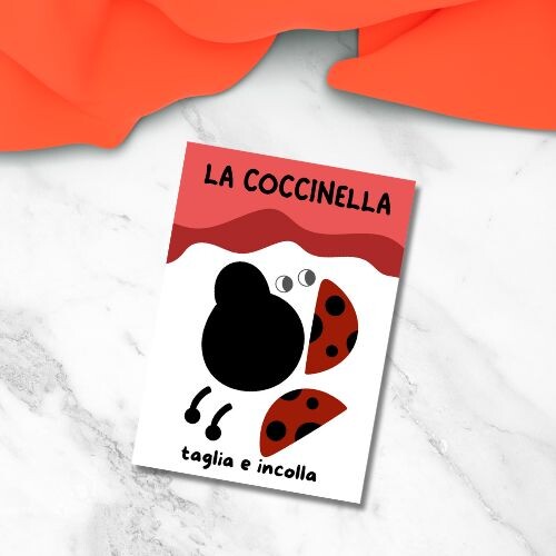 Lavoretto coccinella per bambini