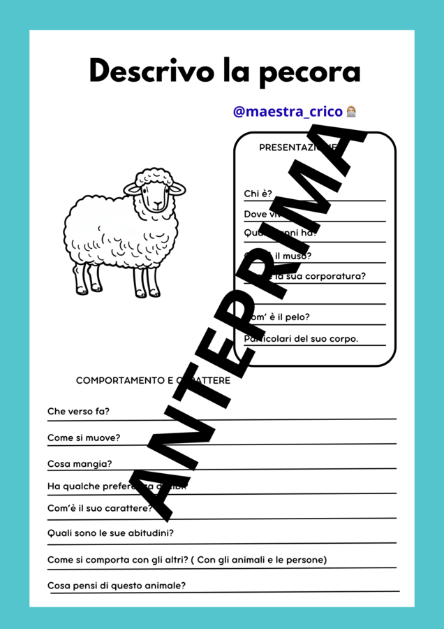 COSTRUISCO IL MIO LIBRETTO DEGLI ANIMALI