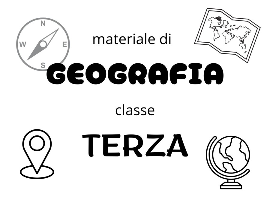 MATERIALI GEOGRAFIA cl. TERZA - 28 pagine