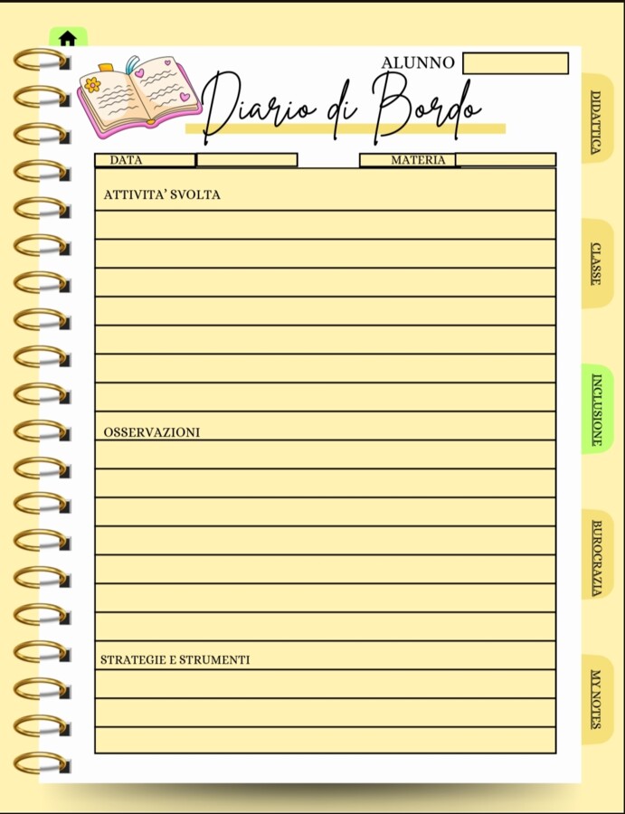AGENDA PLANNER DOCENTI DIGITALE CLICCABILE