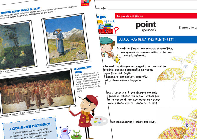 Puntinismo e Divisionismo per la scuola primaria