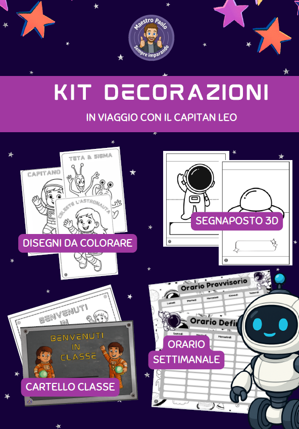 🚀 In viaggio con Capitan Leo – Kit Didattico Back to School  - Classe V°