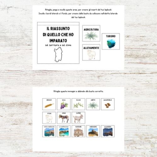 Lapbook Sardegna scuola primaria
