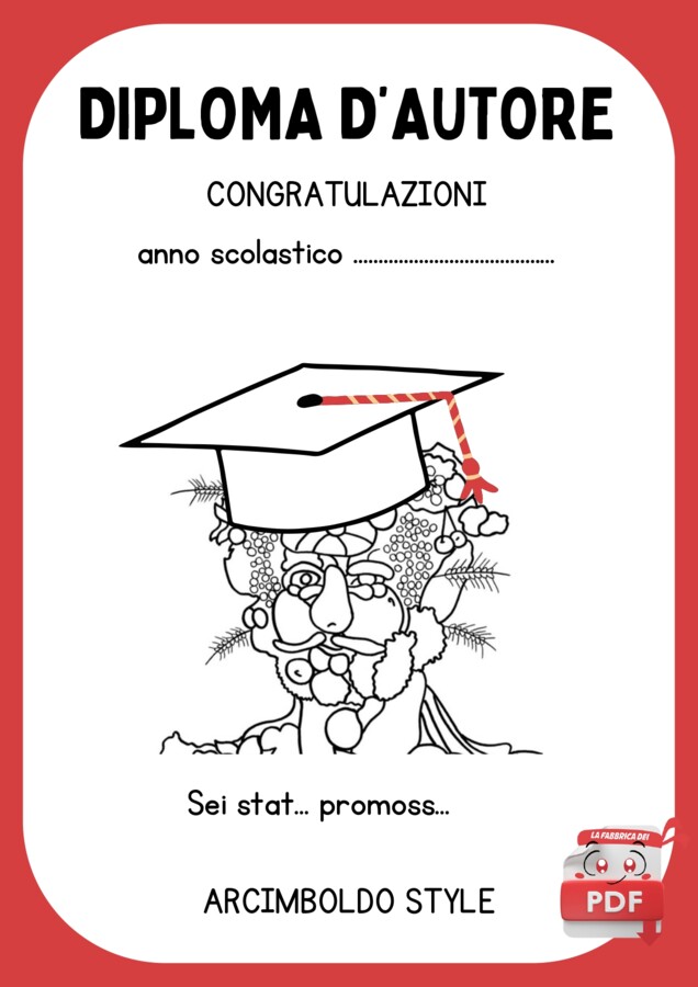 DIPLOMA D'AUTORE di fine anno