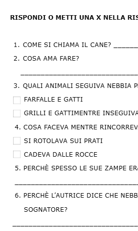 LETTURA E COMPRENSIONE PER TUTTI: Tante schede Didattiche Inclusive e Personalizzate