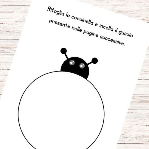 Lavoretto coccinella per bambini