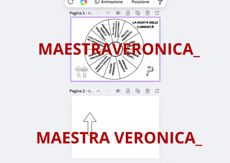 GIOCO PRIMO GIORNO DI SCUOLA - Ruota delle curiosità
