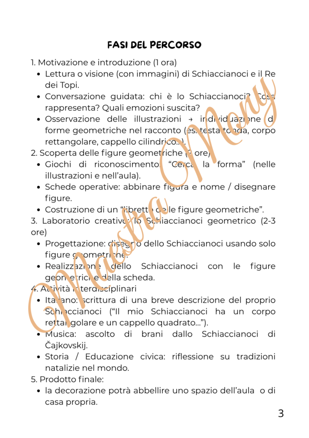 Le figure geometriche, laboratorio interdisciplinare "Sciaccianoci e il re dei topi"