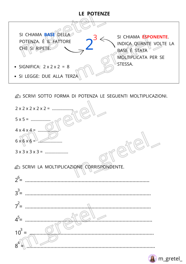 LE POTENZE