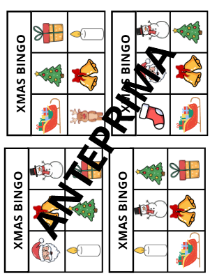 Christmas - flashcards e bingo