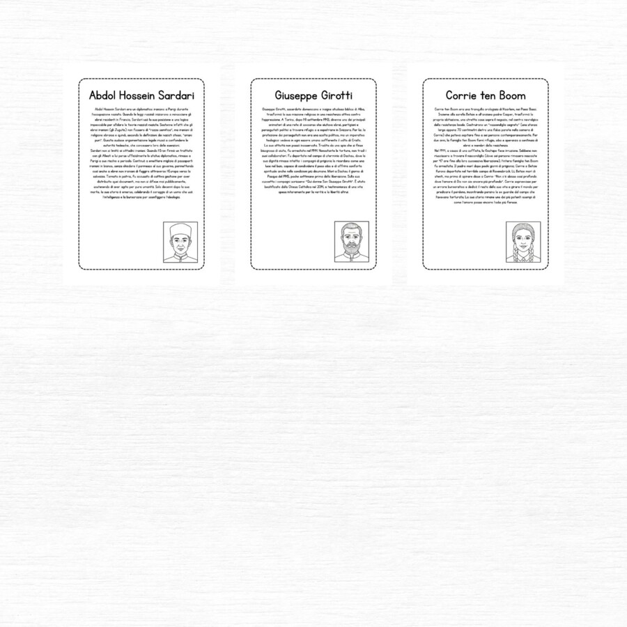 Schede didattiche sui Giusti tra le Nazioni