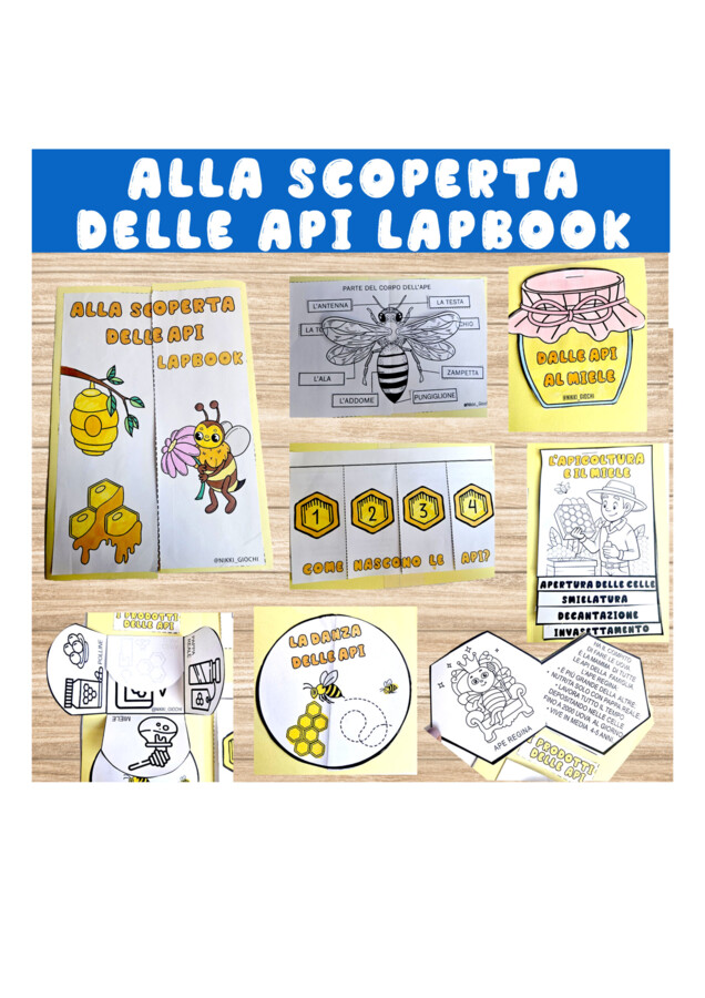 🌼🐝 Alla Scoperta delle Api - Lapbook