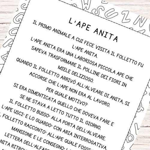 Storie dell'alfabeto per la classe prima