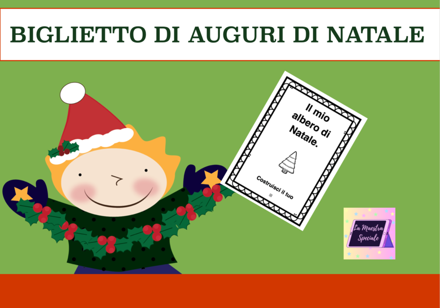 BIGLIETTO DI AUGURI E ALBERO 3D (2 IN 1)