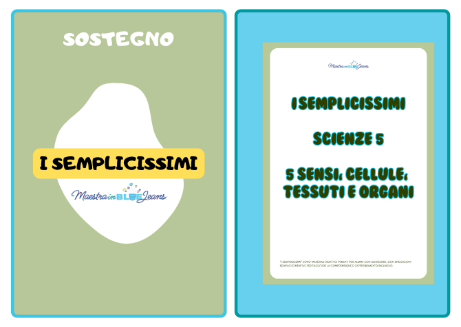 I SEMPLICISSIMI - Scienze 5 (5 sensi, cellula, tessuti, organi)