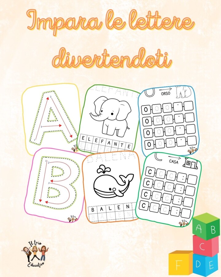 PRE SCRITTURA: IMPARA LE LETTERE DIVERTENDOTI!