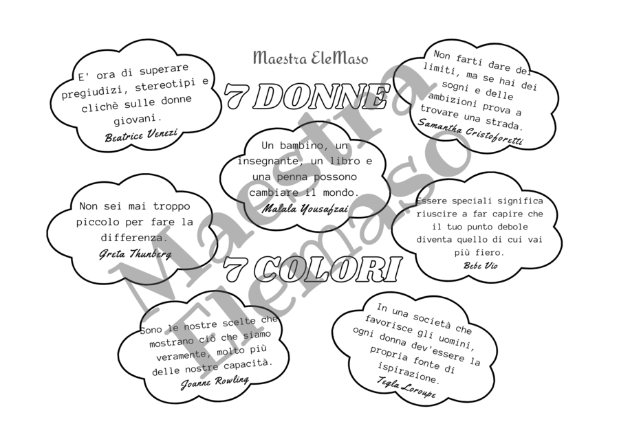 7 donne 7 colori