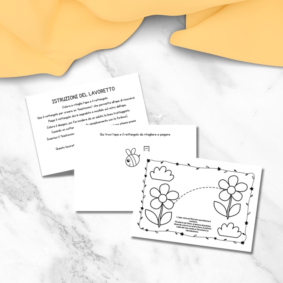 Lavoretto "Api e impollinazione scuola primaria"