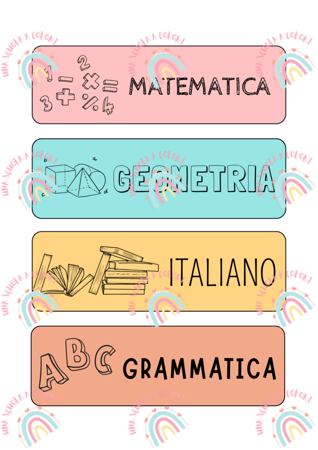 ETICHETTE MATERIE
