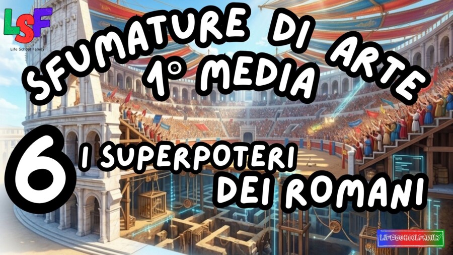 6 i Superpoteri dei Romani_KIT STORIAdell’ARTE1°media_slide+ infografica+ mappamentale+ disegnodacolorare+ OMAGGIO:VIDEO&PODCAST