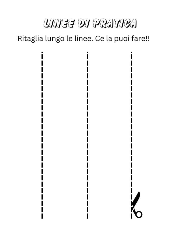 Usiamo le forbici