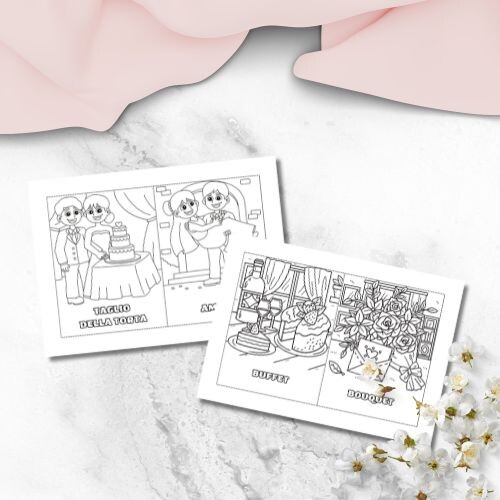Disegni da colorare matrimonio