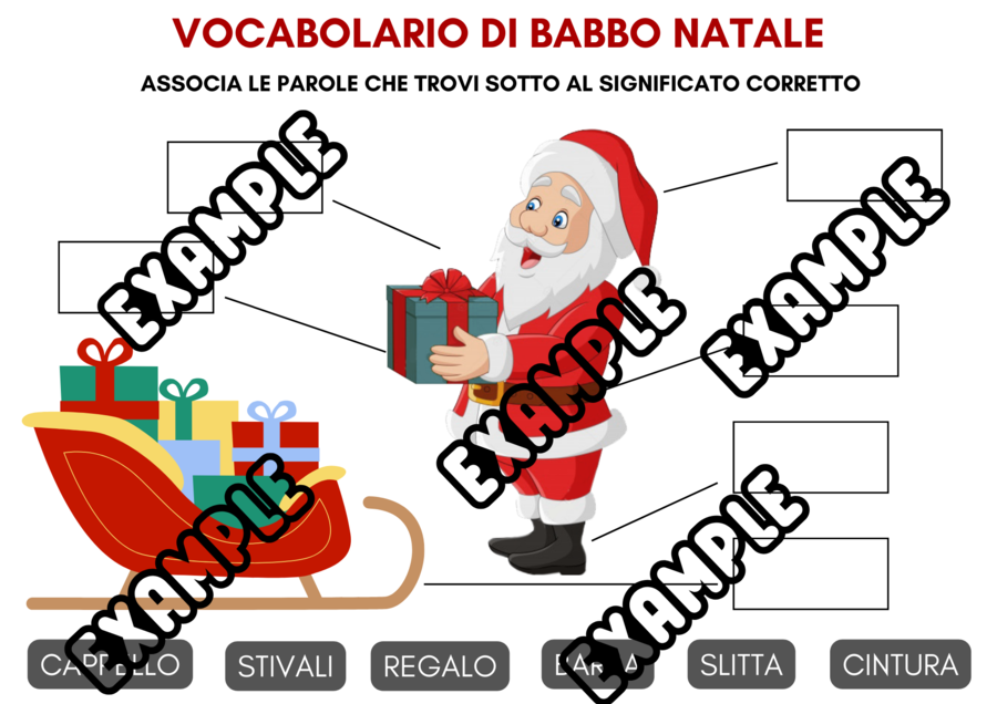 COMPITI DI NATALE DI ITALIANO - RIPASSA CON 4 SCHEDE