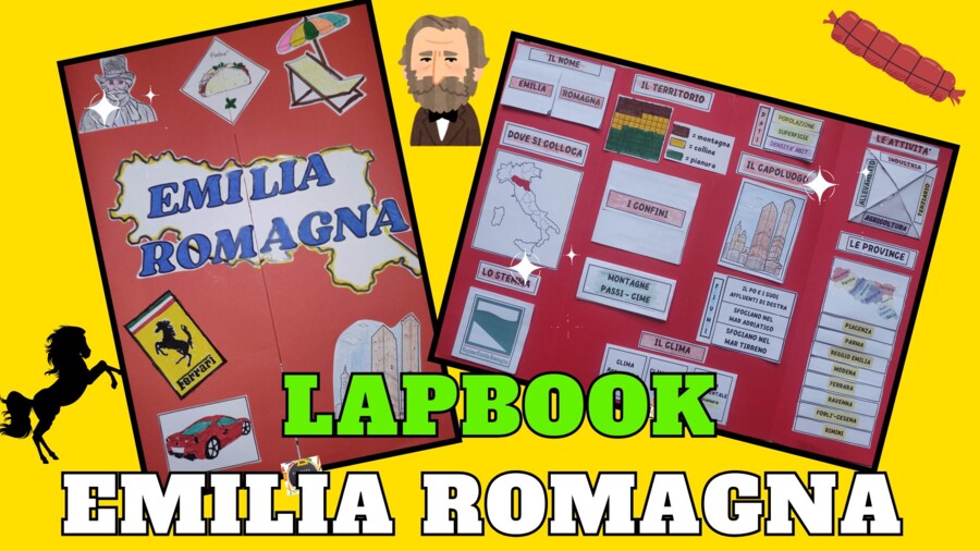 LAPBOOK REGIONE EMILIA ROMAGNA - Le regioni dell'Italia settentrionale -