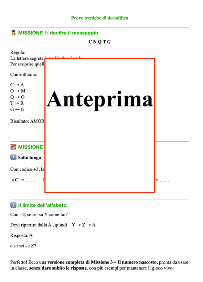 Il codice segreto di San Valentino; Laboratorio STEM di matematica, crittografia e pensiero computazionale classe 2-5