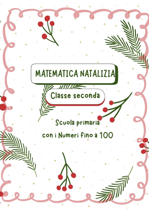 Matematica natalizia classe seconda scuola primaria