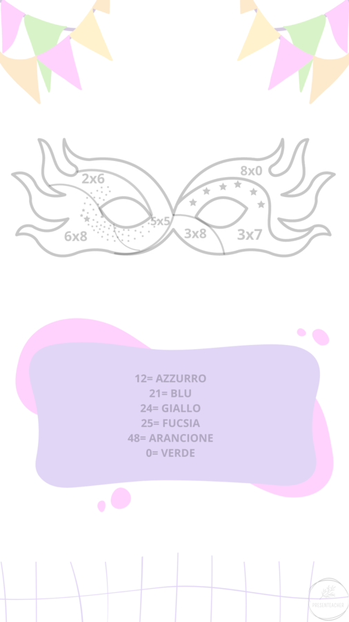 Attività matematiche di Carnevale - Carnival Maths Activity