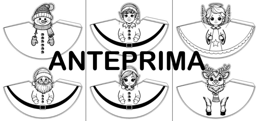 PERSONAGGI DI NATALE A FORMA DI CONO - SCUOLA PRIMARIA