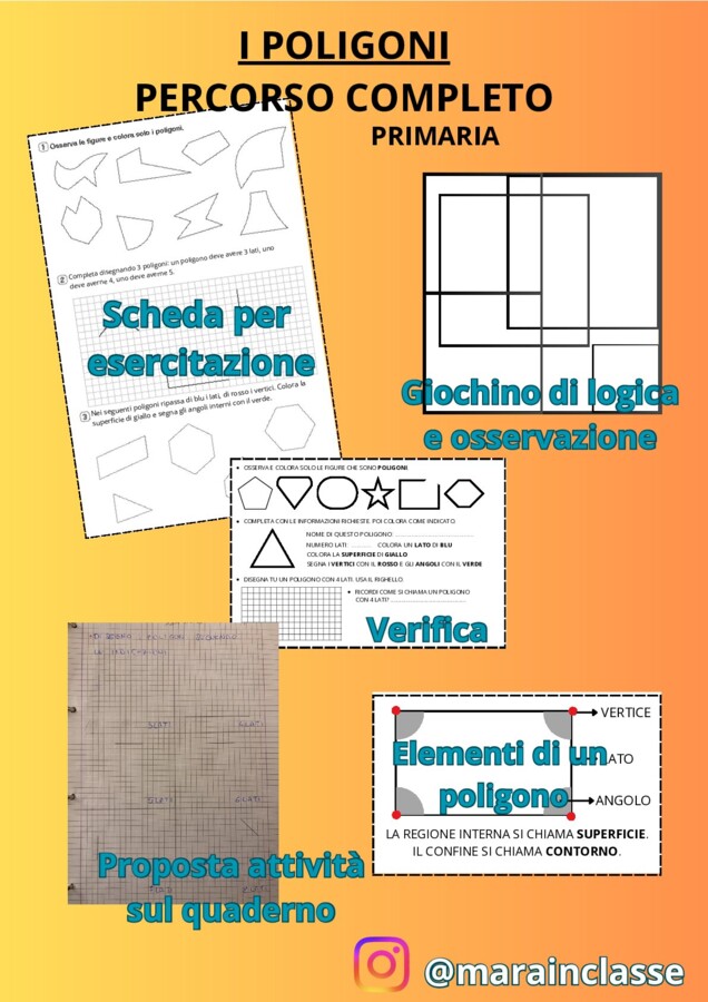 I POLIGONI - Percorso completo attuato in una II primaria ma adattabile anche a una III