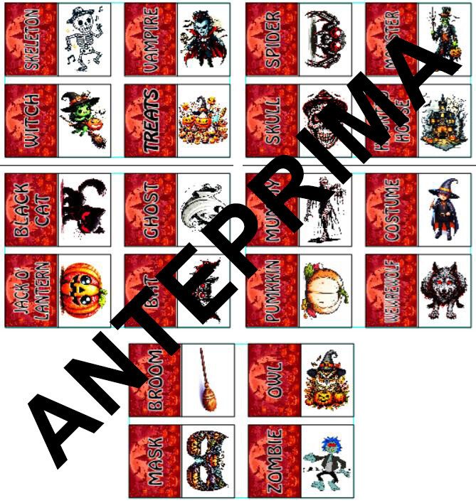 FLASHCARDS INGLESE PER HALLOWEEN SCUOLA PRIMARIA