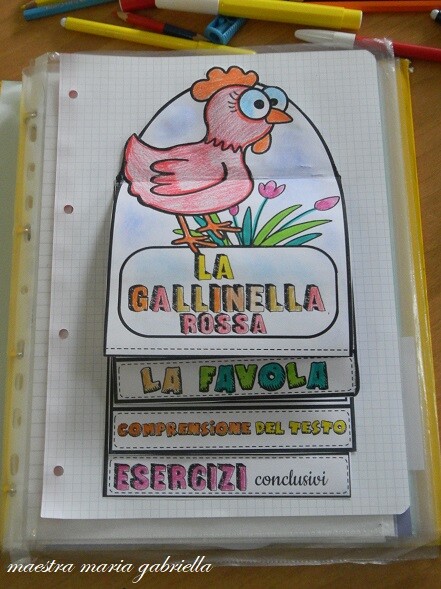 LA GALLINELLA ROSSA flipbook INTERDISCIPLINARE con matematica