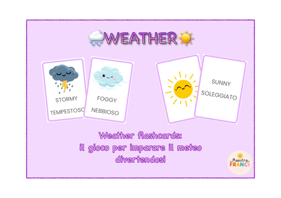 WEATHER FLASHCARDS