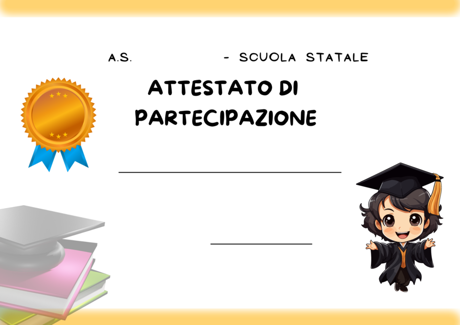 Attestato di partecipazione