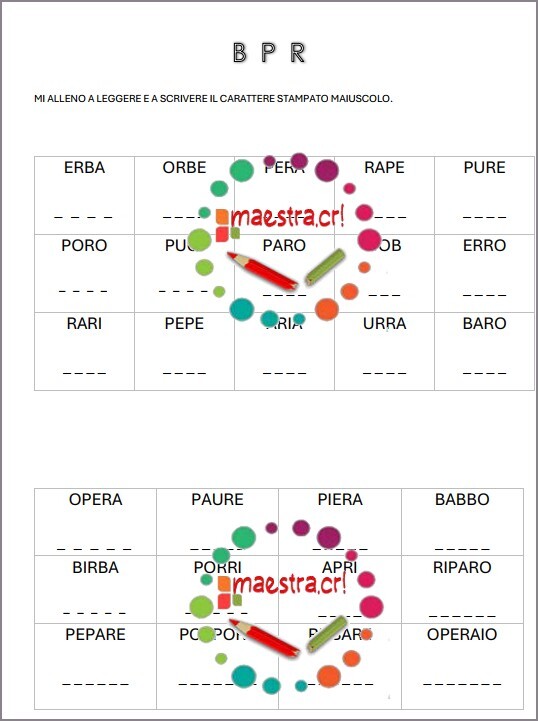 Attività di lettoscrittura
