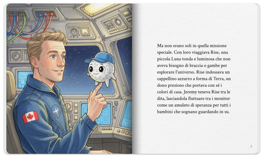 RISE "Missione Artemis2" STORYBOOK+PAPERSQUISHY