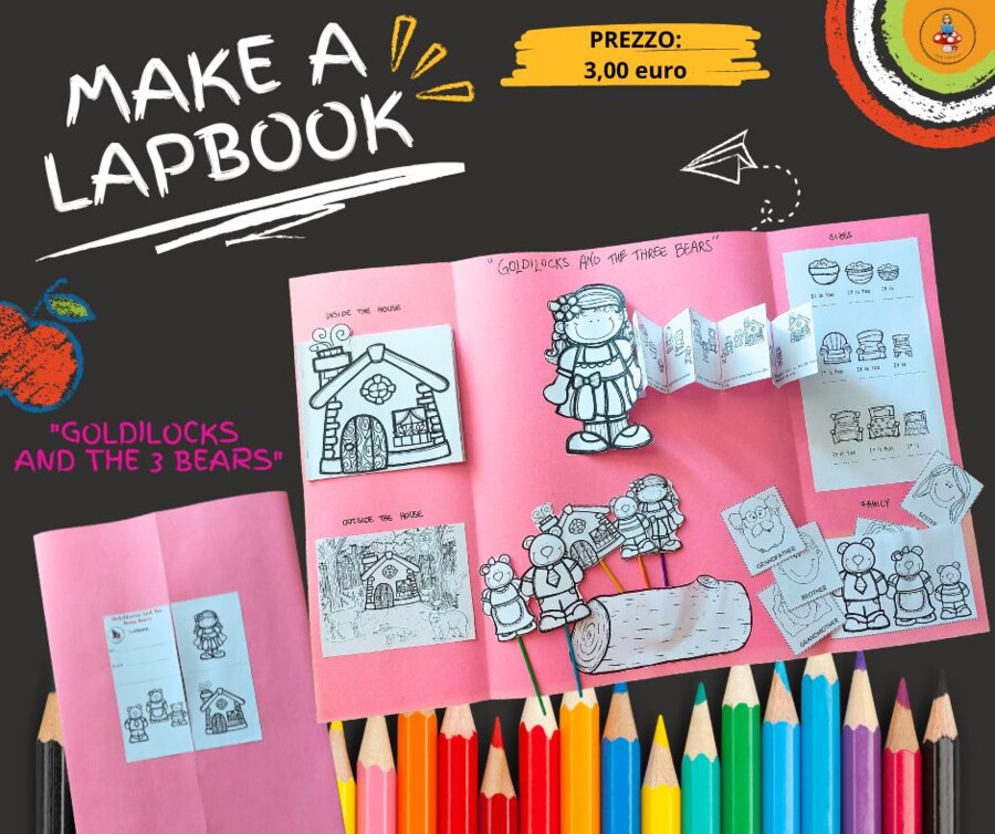 LAPBOOK "Goldilocks and the three bears"