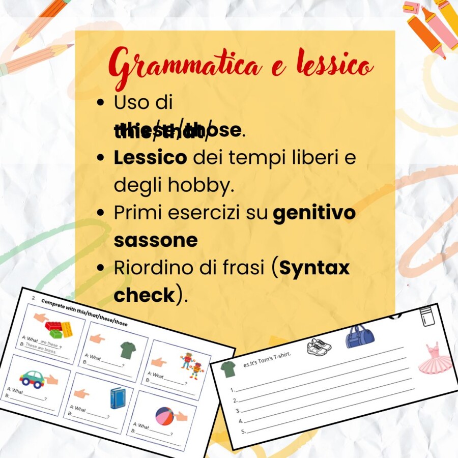 English Test Unit 3: Free Time & Hobbies (Kit Completo con Audio a 2 velocità)