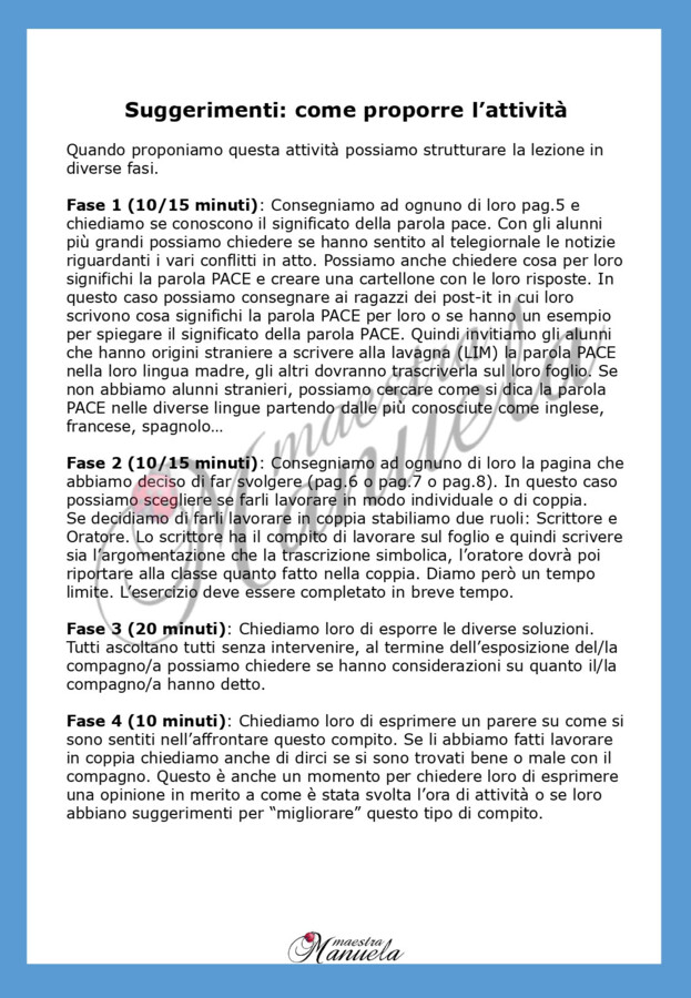 Giornata della Pace: attività
